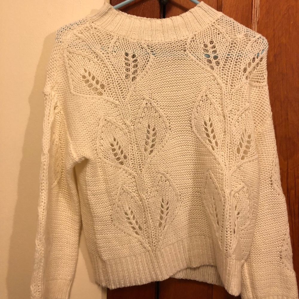 Cream sweater worn once